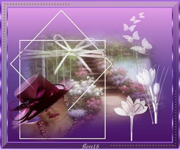 création fond violet