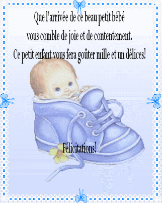 Carte de félicitations naissance garçon - Popcarte